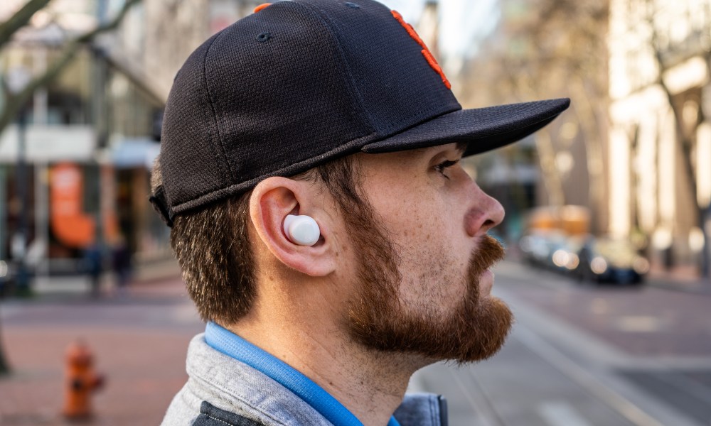 Samsung Galaxy Buds+ in ear