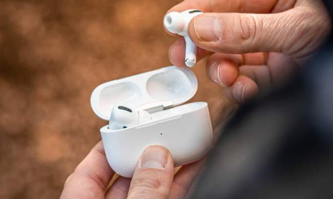 AirPods Pro taken out of case.