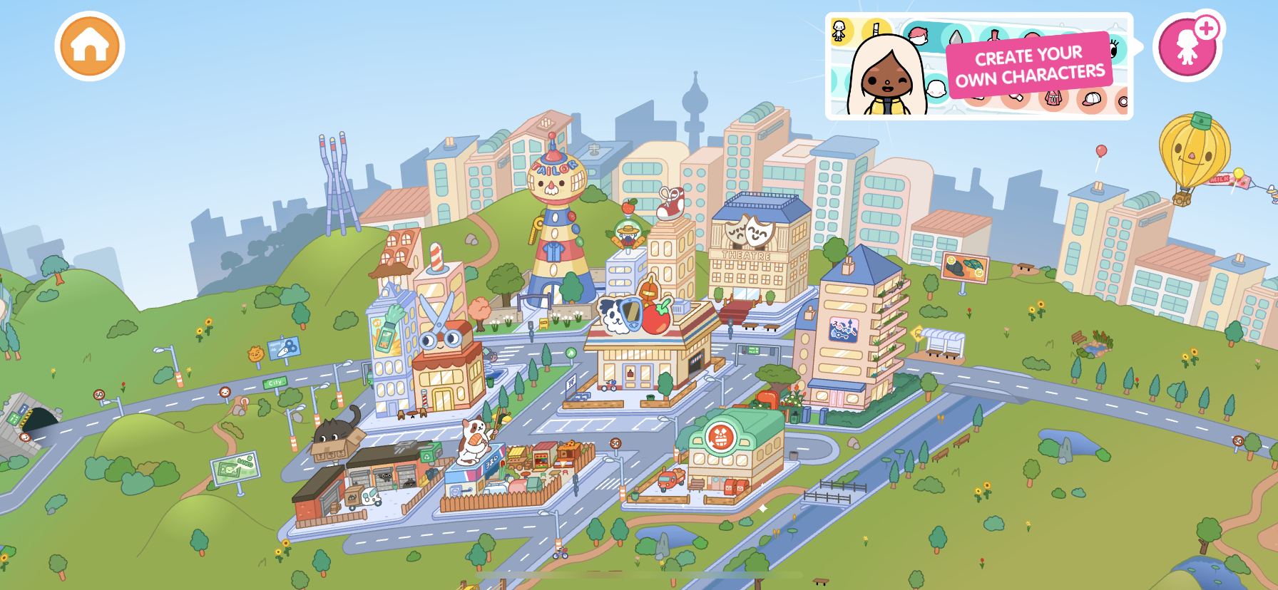 Toca Life World map