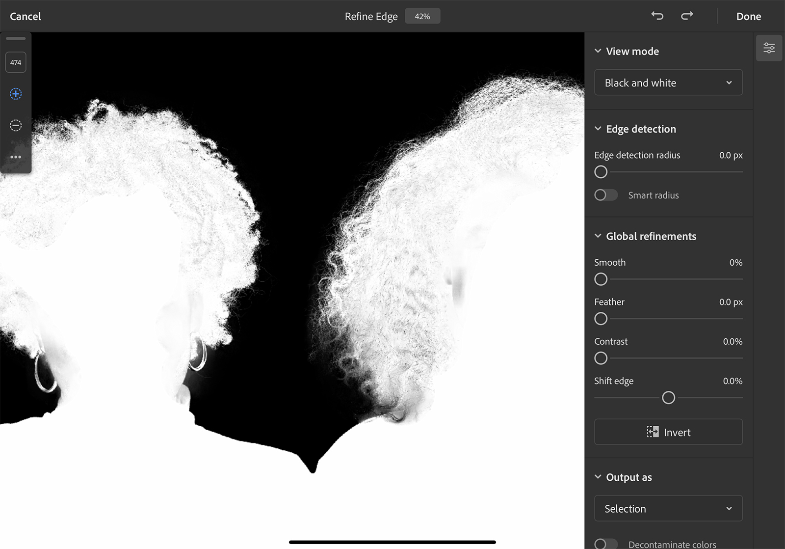 how to use photoshop for ipad refine edge hair2 copy