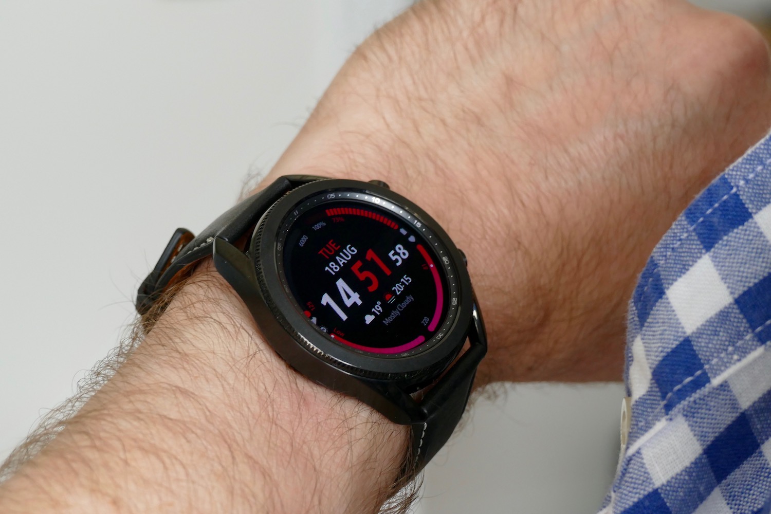 samsung galaxy watch 3 review side wrist