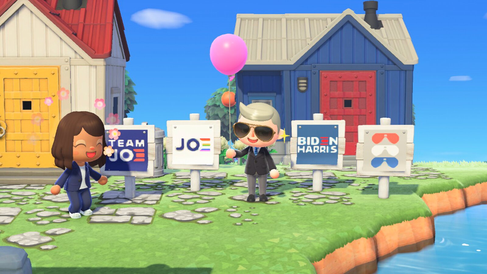 Joe Biden Animal Crossing Sign