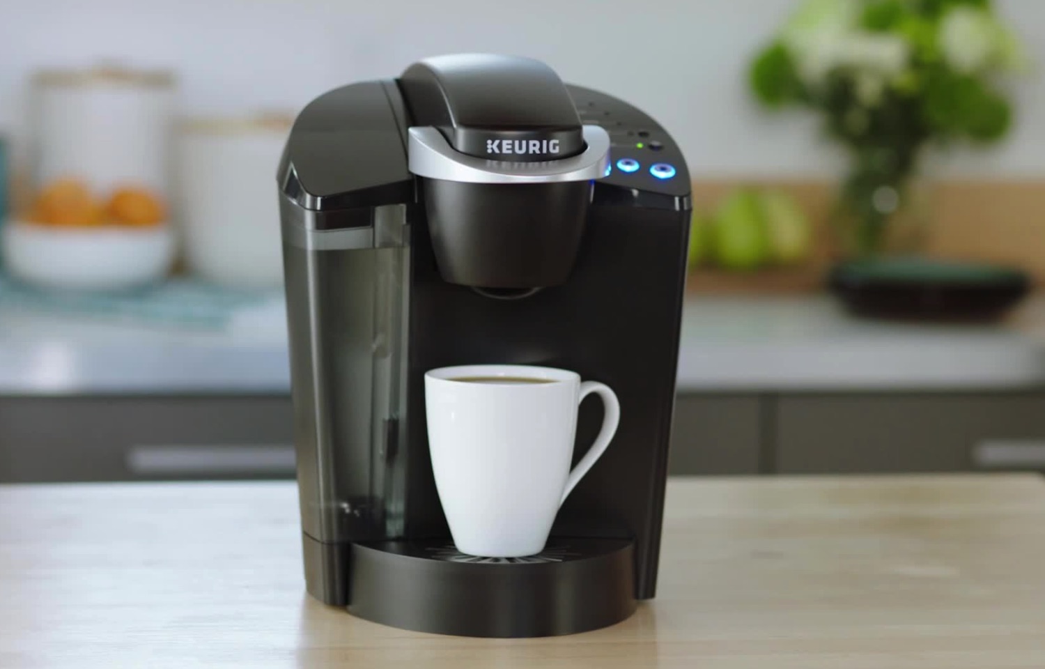The Keurig K-Classic on a counter.