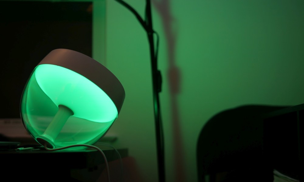 Philips Hue Iris table lamp green