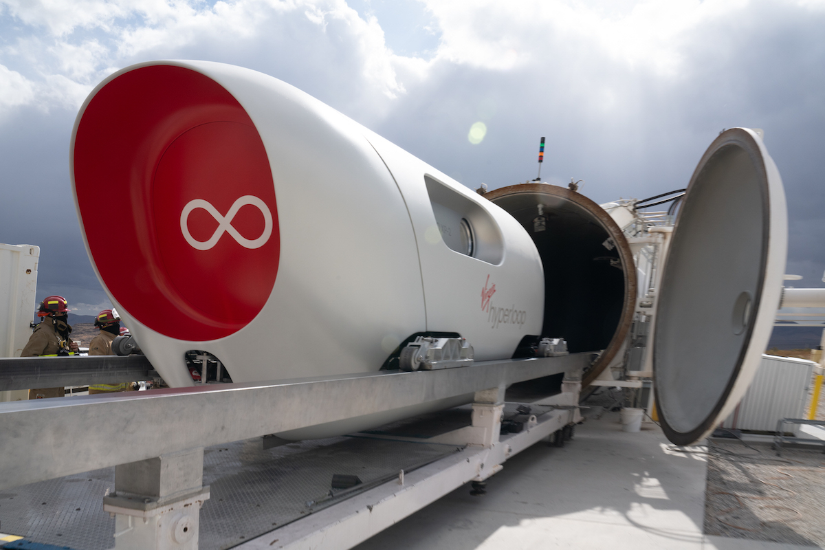 hyperloop pod carries first passengers in test trip xp 2 vehicle