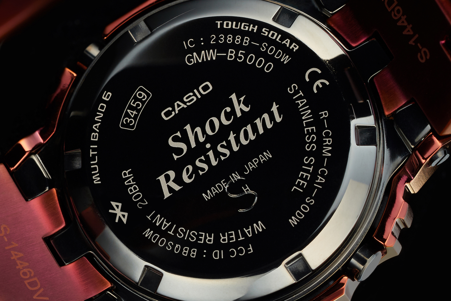 casio g shock b5000rd 4er news back