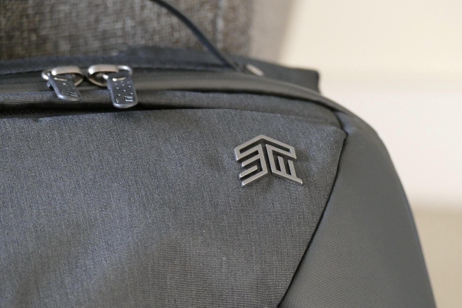 stm myth backpack black news logo