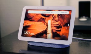 Google Nest Hub 2nd Gen on table.