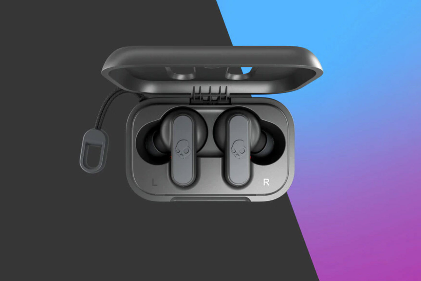 skullcandy dime wireless earbuds gray