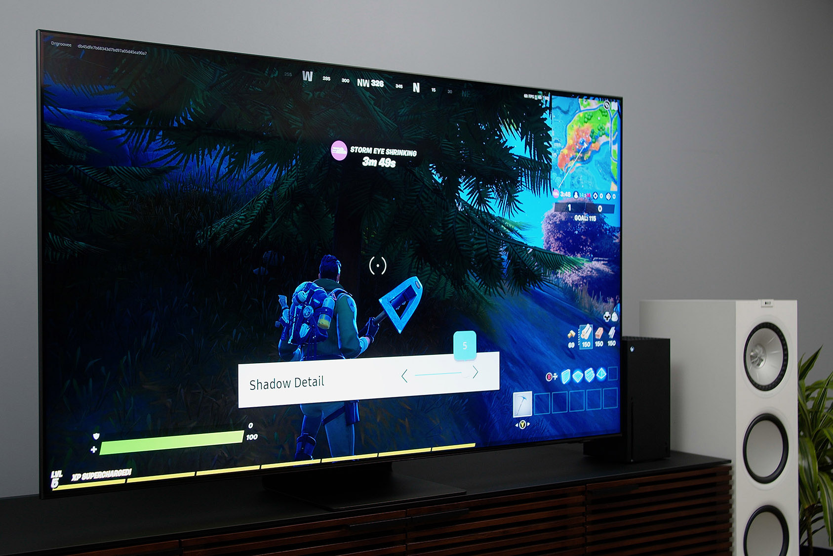 fortnite on the Samsung QN90A TV