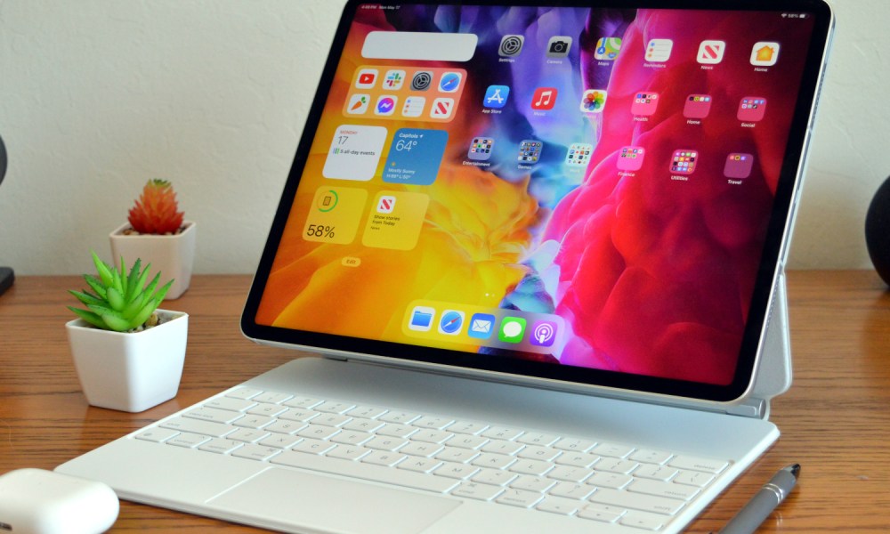 12.9-inch iPad Pro with Magic Keyboard.