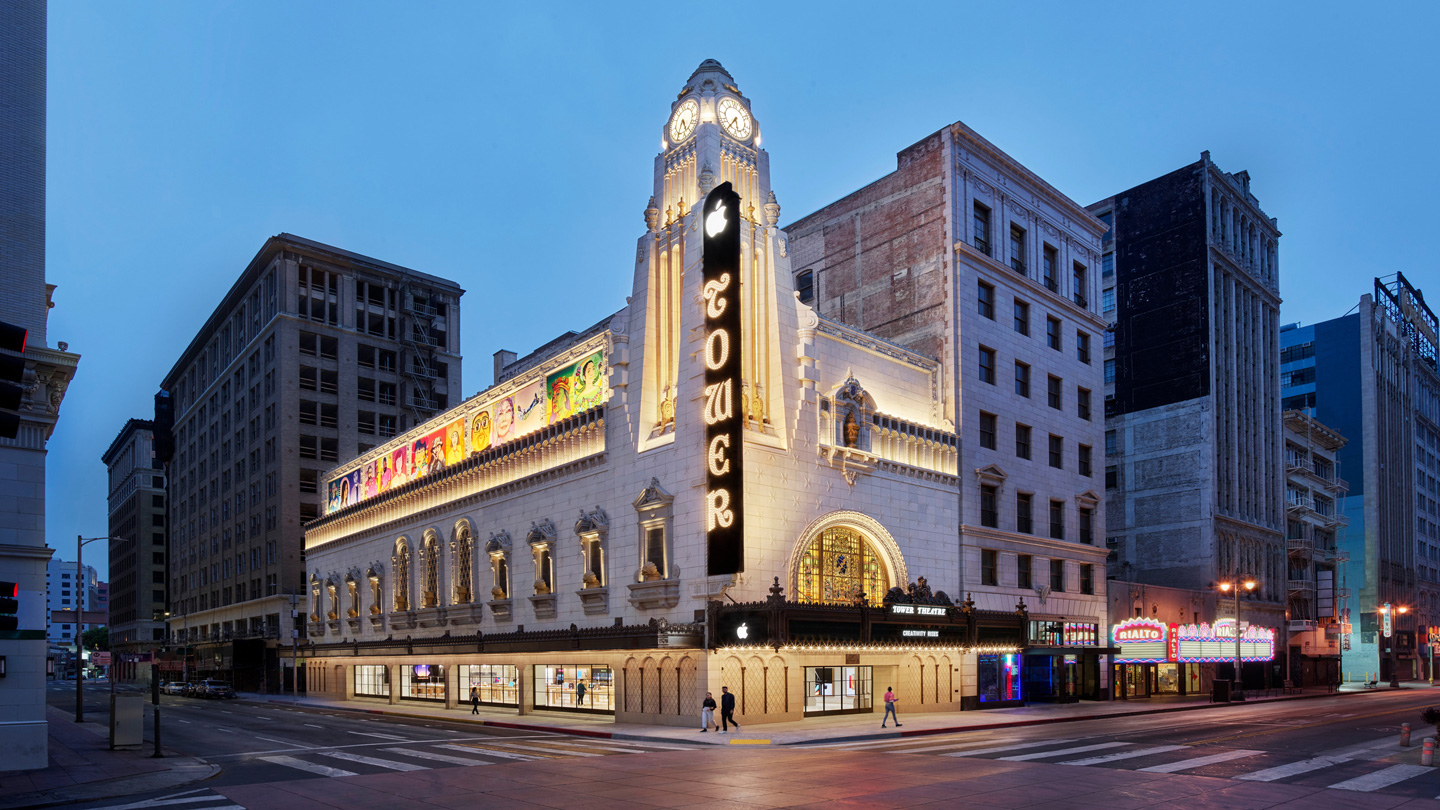 Apple's new retail store in downtown Los Angeles.