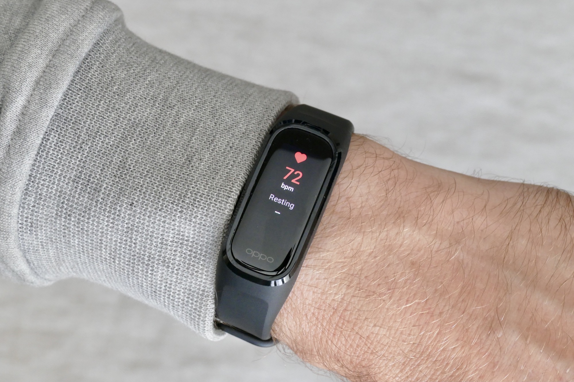 Oppo Band heart rate sensor