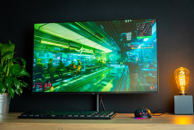 Eve Spectrum 4K Gaming Monitor Cyberpunk