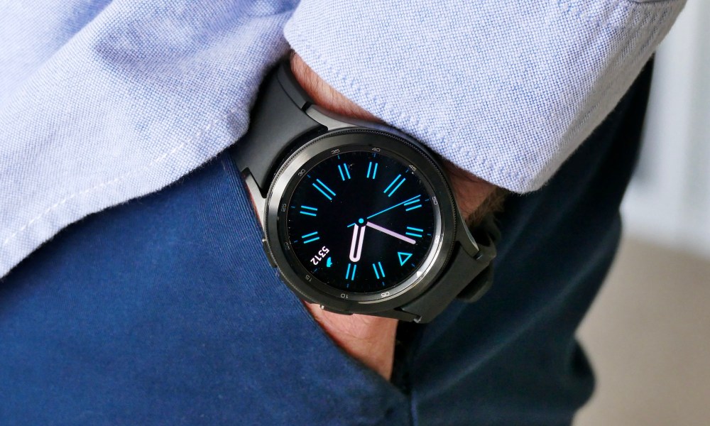 Galaxy Watch 4 Classic on the wrist.