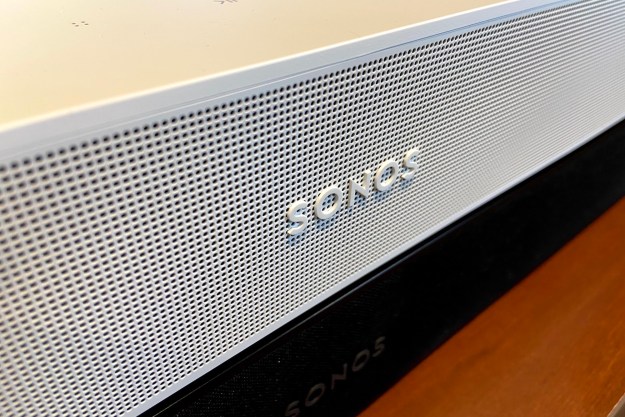 Sonos Beam Gen 1 and Gen 2, stacked vertically.