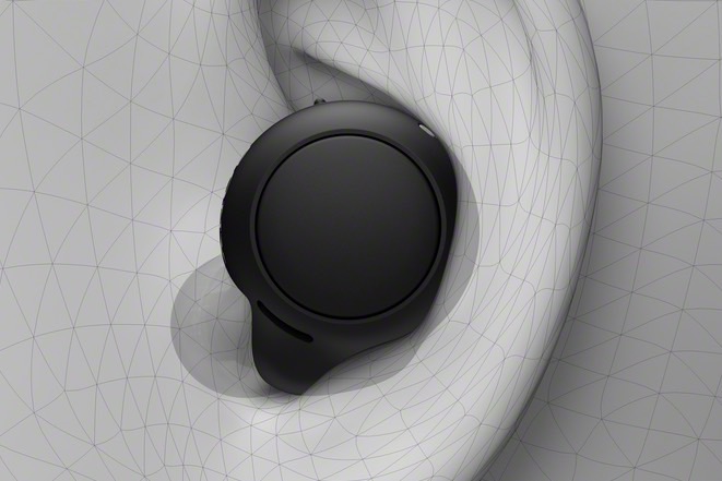 Sony's CF-500 true wireless earbuds.