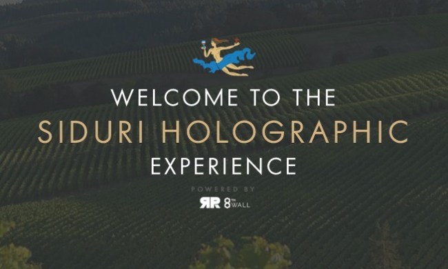 Siduri Holographic Experience Banner for unique AR minigames.