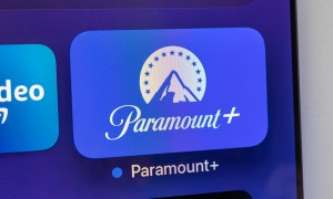 Paramount Plus logo on an Apple TV.