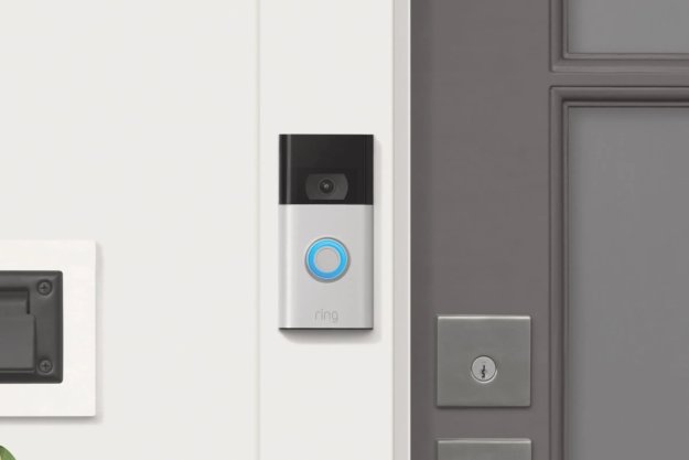 Ring Doorbell mounted outside a front door.