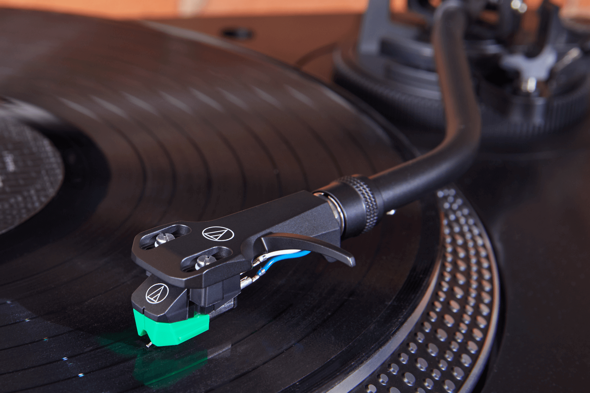 The Audio Technica AT-LP120XUSB turntable.