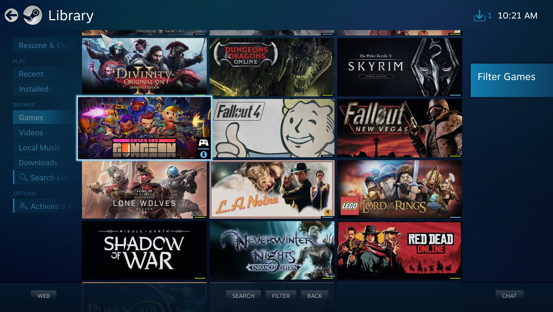 how to add games steam library