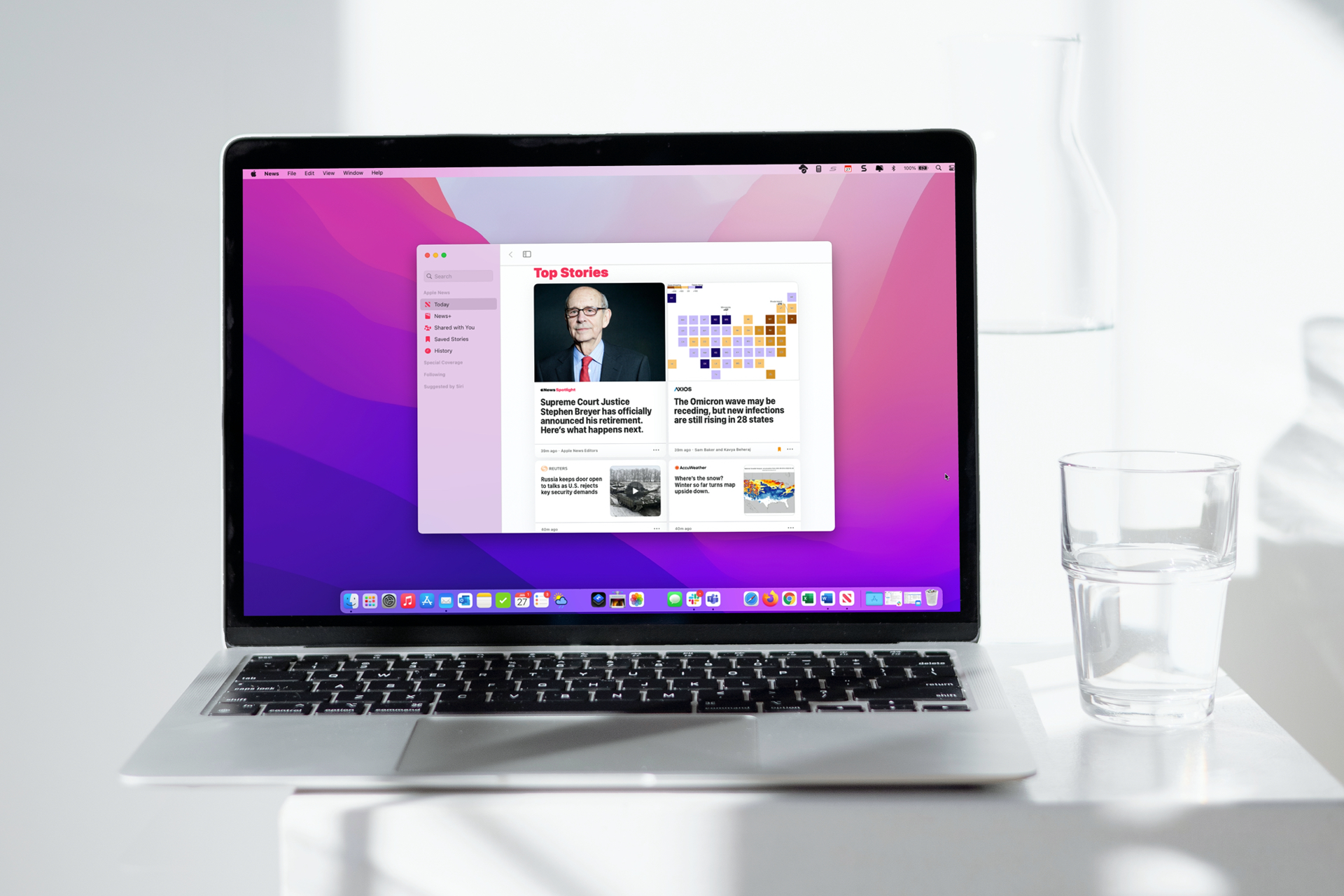 how to use apple news mac today macbook table