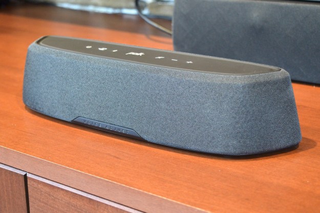 Side view of the Polk MagniFi Mini AX soundbar.