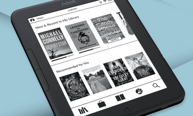 Barnes & Noble's new Nook GlowLight 4e e-book reader.