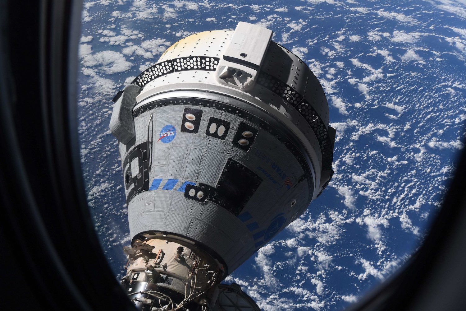 Boeing's Starliner capsule docked at the ISS.