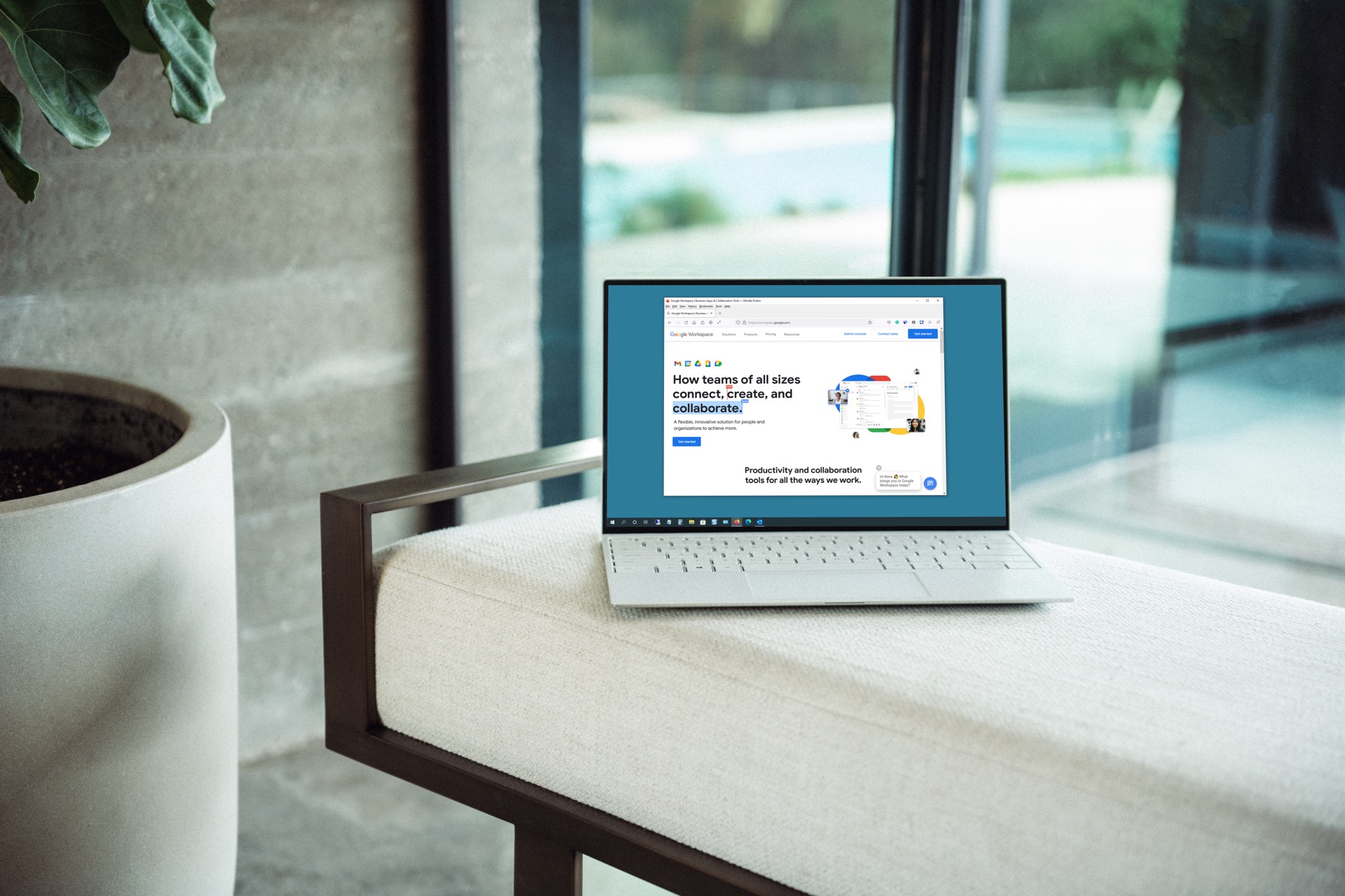 Google Workspace in Firefox on a Windows laptop.