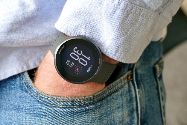 The Polar Pacer Pro worn on a man's wrist.