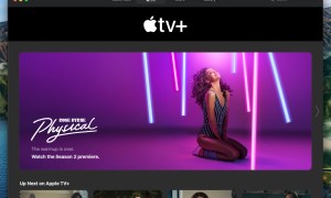 Apple TV+ home page with the show Physical.