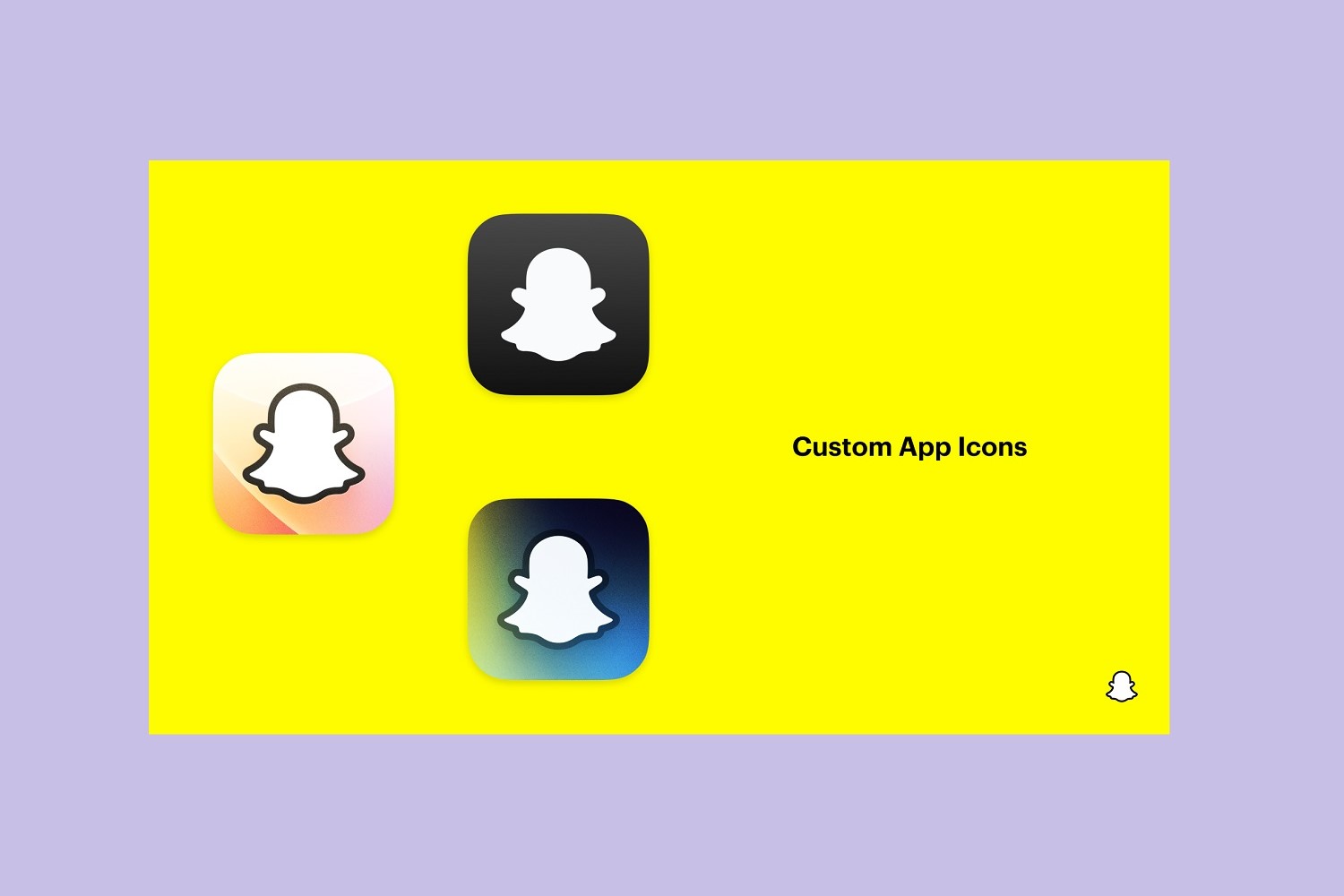 Three new custom app icons for Snapchat Plus.