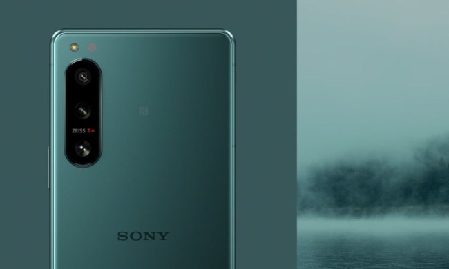 Sony's Xperia 5 IV in an exclusive green color.