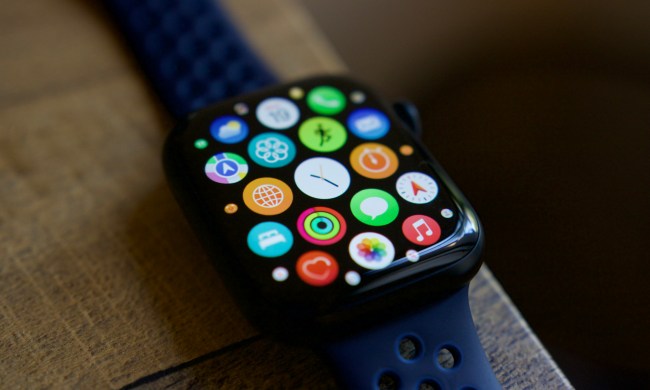 Apple Watch Series 8 showing its App Library.