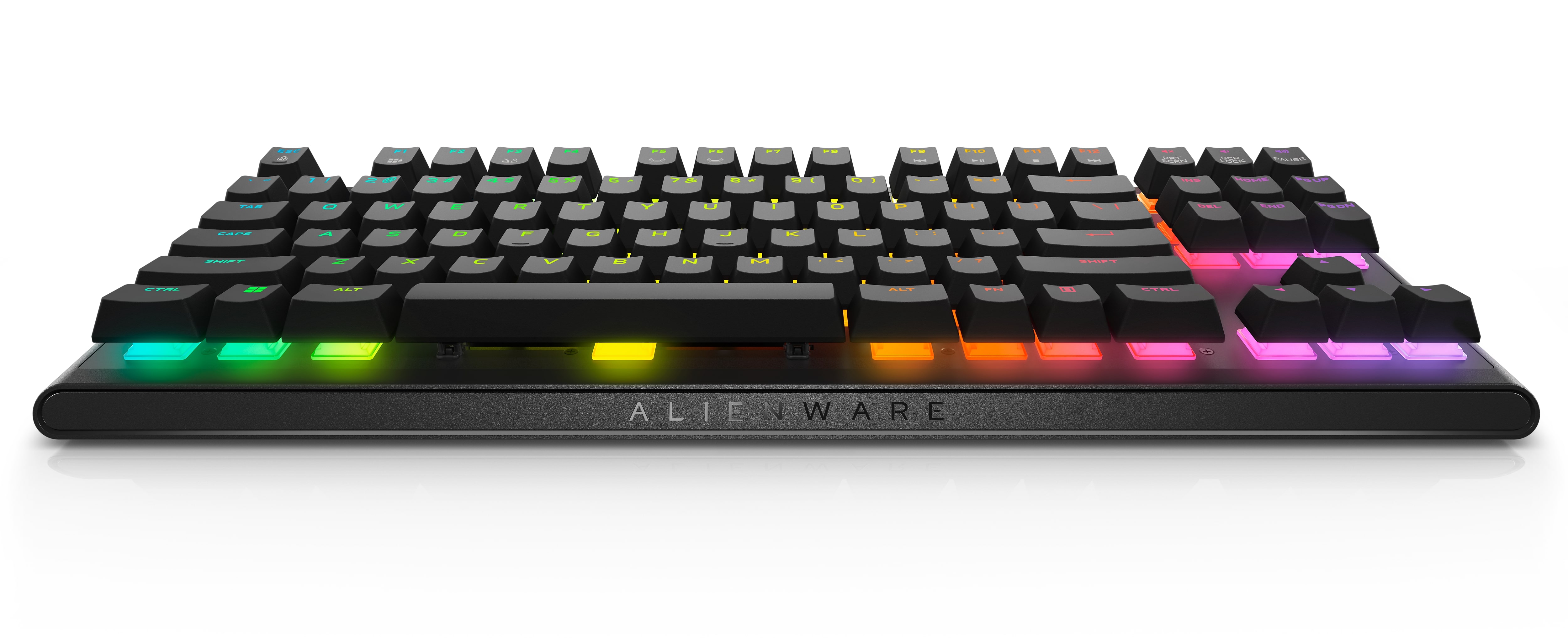 Alienware AW420K TKL Gaming Keyboard front.