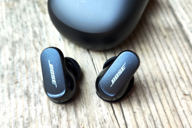 Close-up of Bose QuietComfort Earbuds II.