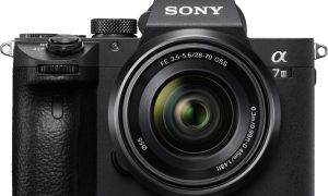 Sony Alpha a7 III Mirrorless front view.