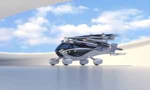 The futuristic Aska eVTOL quadcopter will take off and land vertically, like a drone.