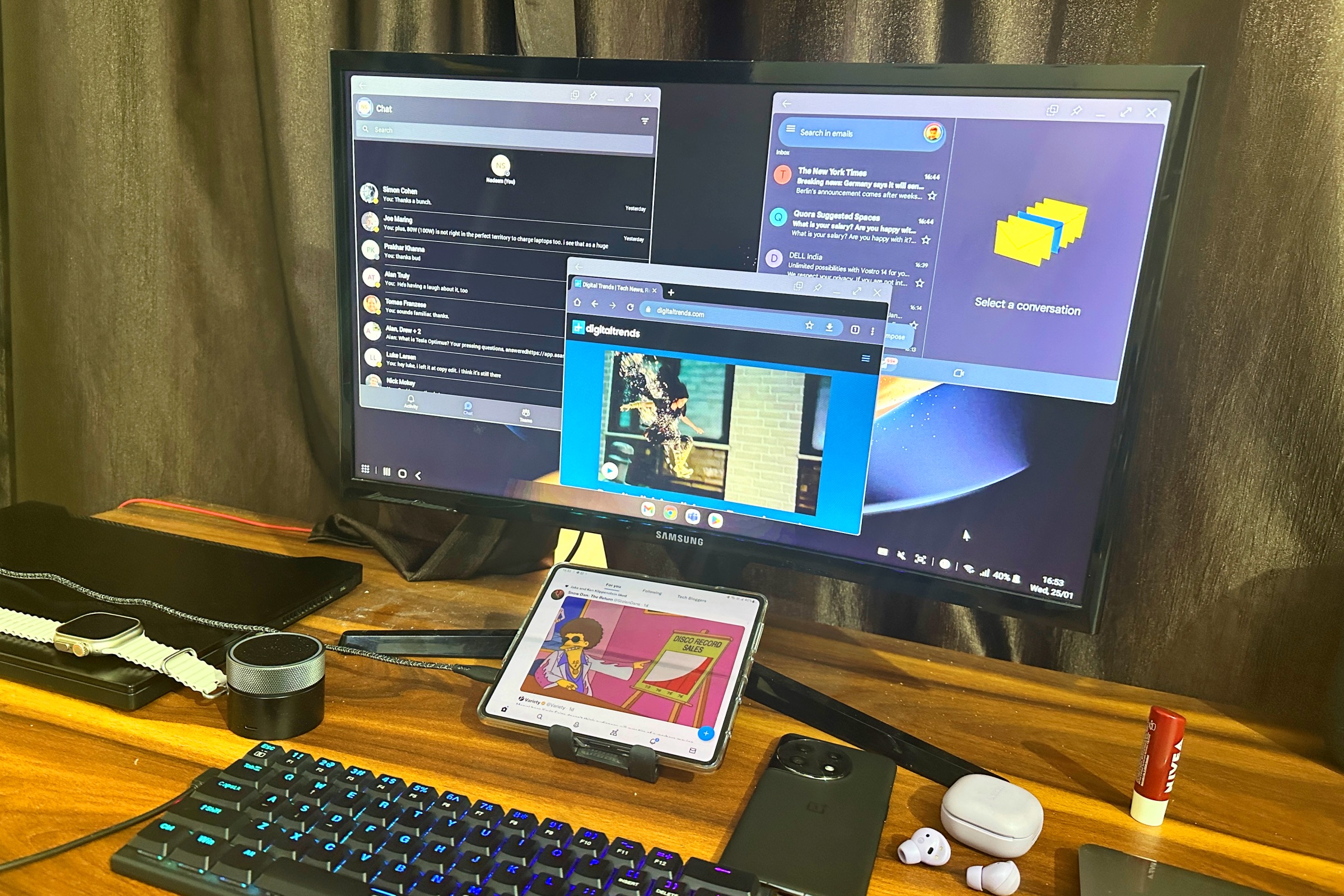 Samsung DeX mode.