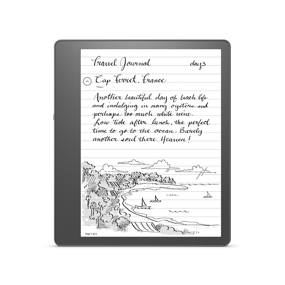 Example of the new brush types on the Amazon Kindle Scribe.