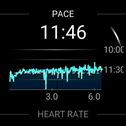 Screenshot from the Garmin Forerunner 265.