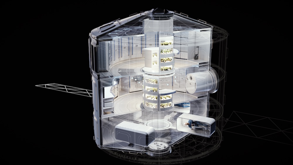 Airbus's concept design for the LOOP space station.