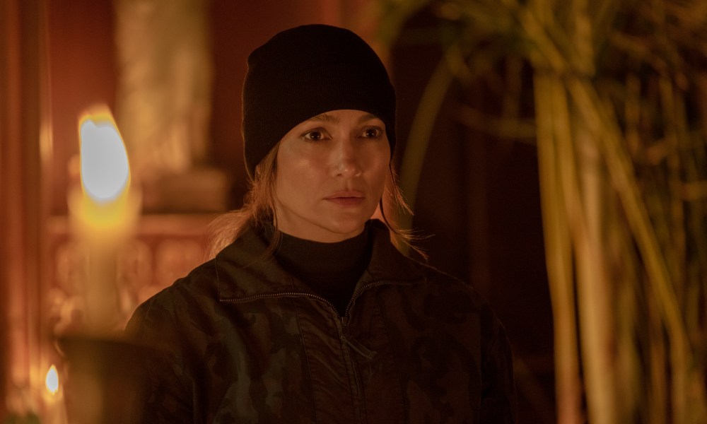 Jennifer Lopez wears a ski cap in The Mother.