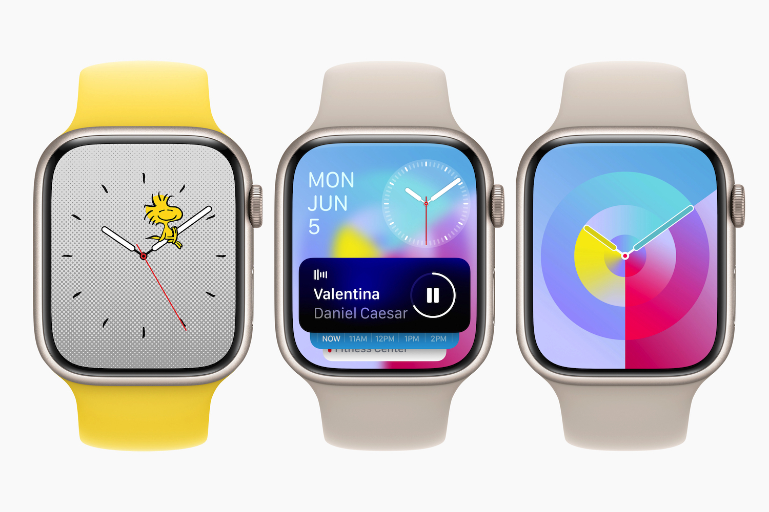 Different new watch faces in WatchOS 10.