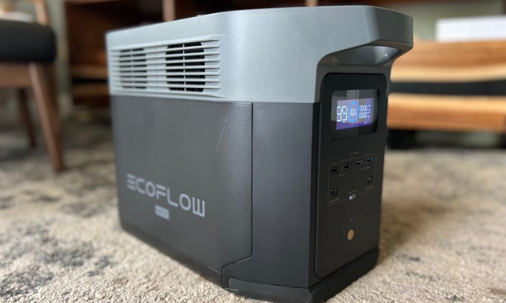 The EcoFlow Delta 2 Max has two cooling fans.