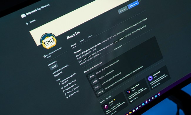 Memrise bot in the Discord app directory.