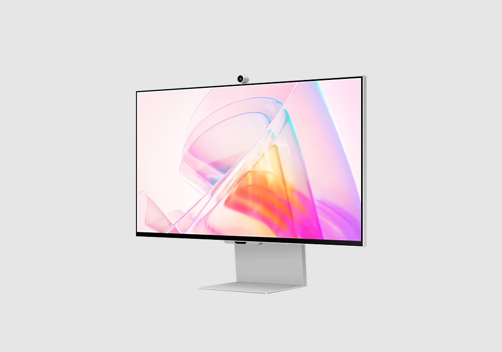 Press image of the Samsung ViewFinity S9 studio monitor on a grey background.