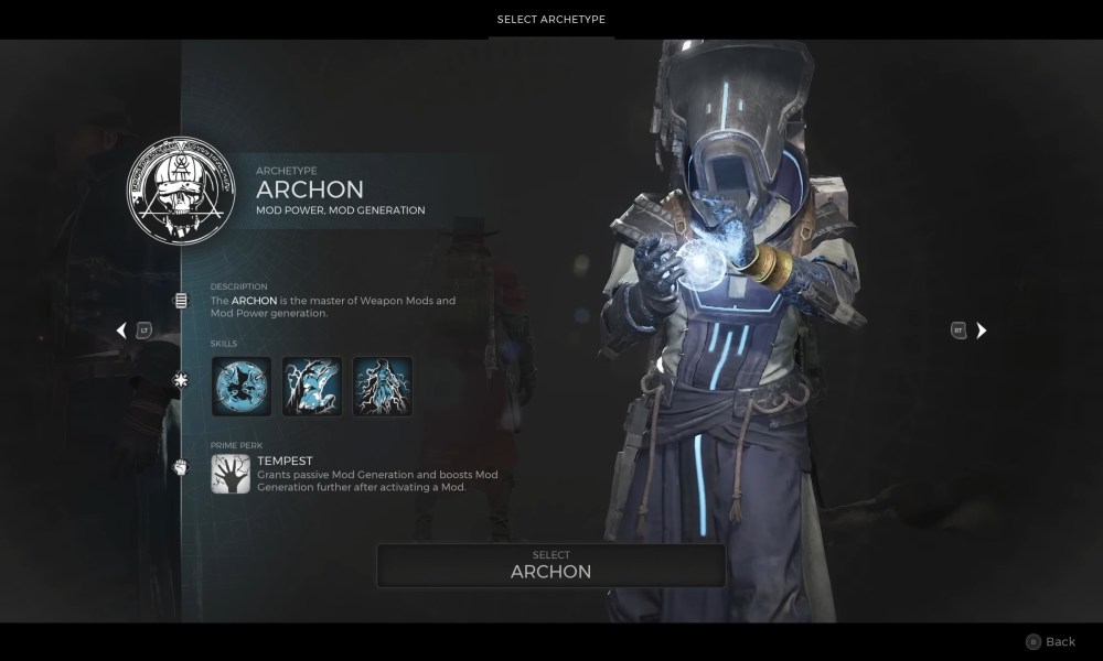 The archon holding a ball of energy.